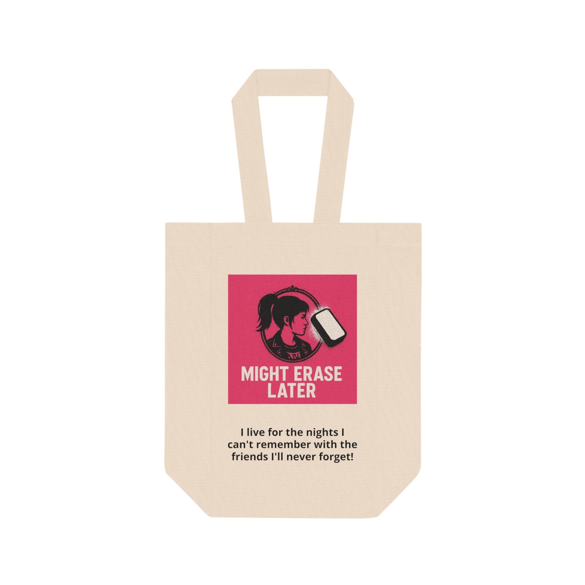 Double Wine Tote - Canvas Wine Carrier Bag