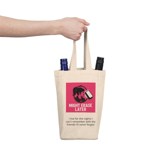 Double Wine Tote - Canvas Wine Carrier Bag