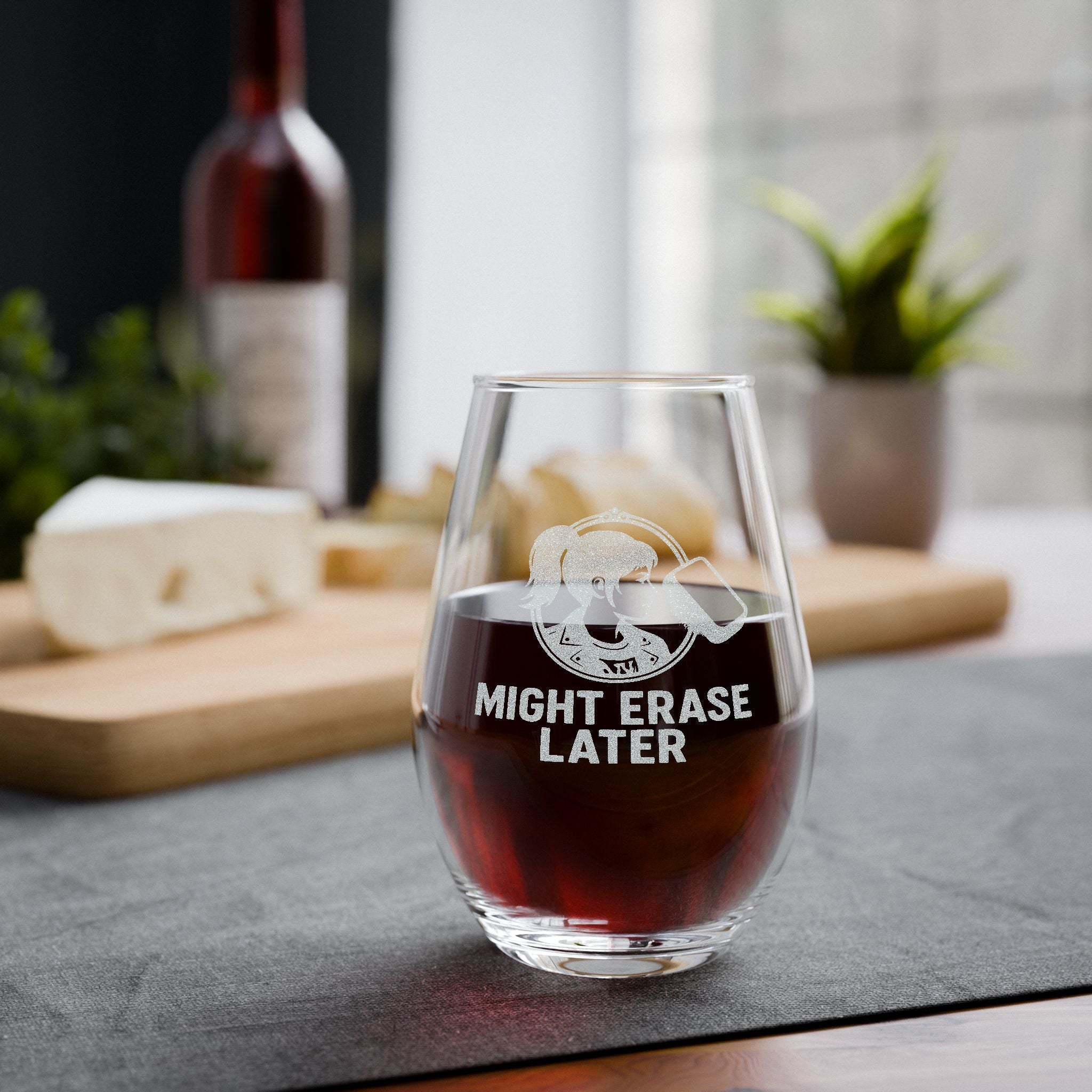 Engraved Stemless Wine Glass 11.5oz